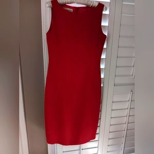 VTG Evan-Picone Dress Shift Red Lined size 6